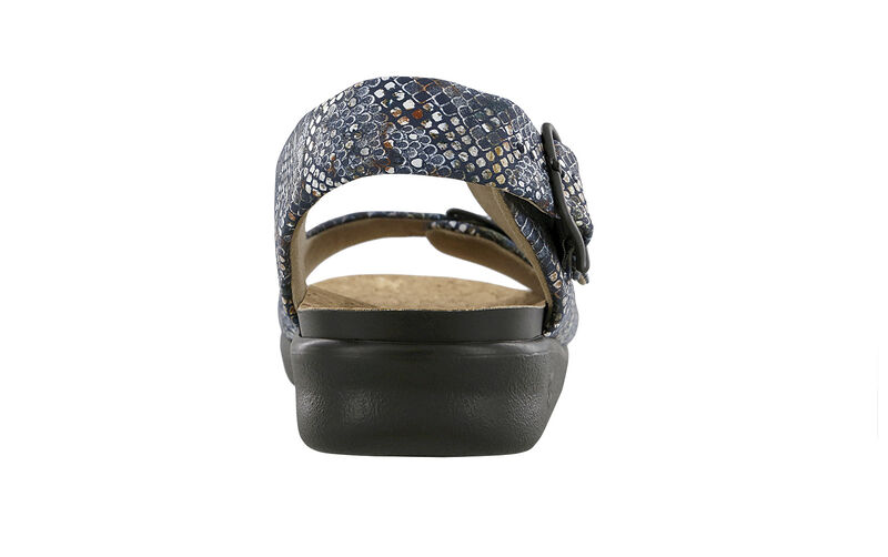 Relaxed Multisnake Navy Right Rear View