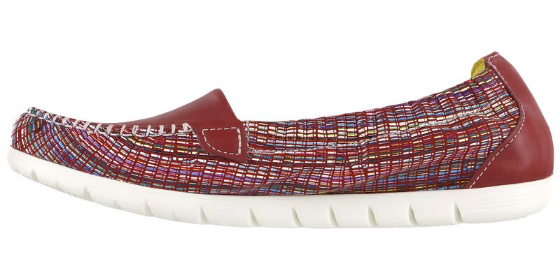 Sunny Slip On Loafer - Red/Rainbow, , large