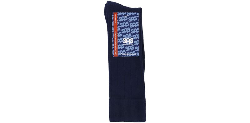 Mayo Viscose Men&#39;s Medium Navy Socks Front View