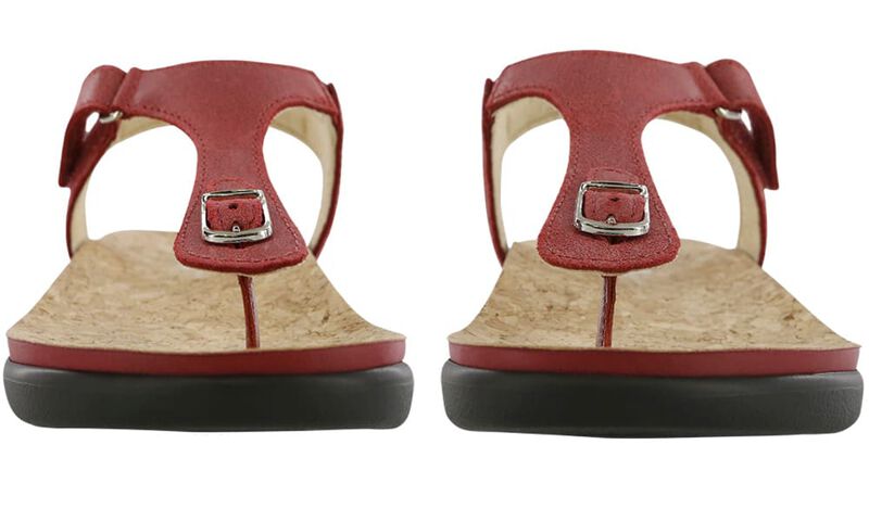 Marina T-Strap Sandal, Red, large
