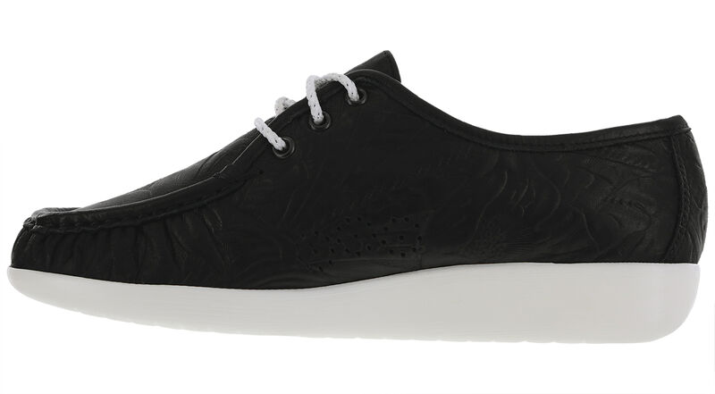 Siesta Lace Up Loafer - Black Larse, , large
