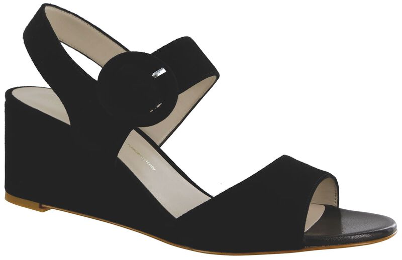 Carine Black Suede Right .75 View