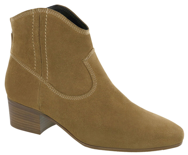 Dylan Ankle Boot, Sand Suede, large