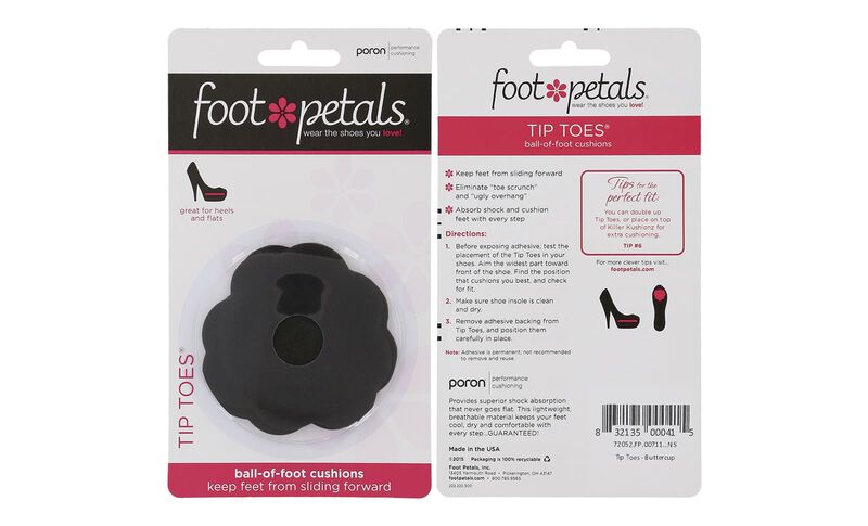 Foot Petals Tip Toes Black