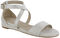 Simone Cross Strap Wedge Sandal, Platinum White, swatch