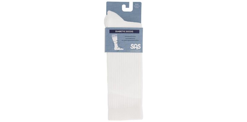 Diabetic Crew Medium Socks Front View