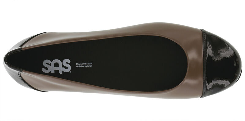 Scenic Cap Toe Black/Pecan Left Top View