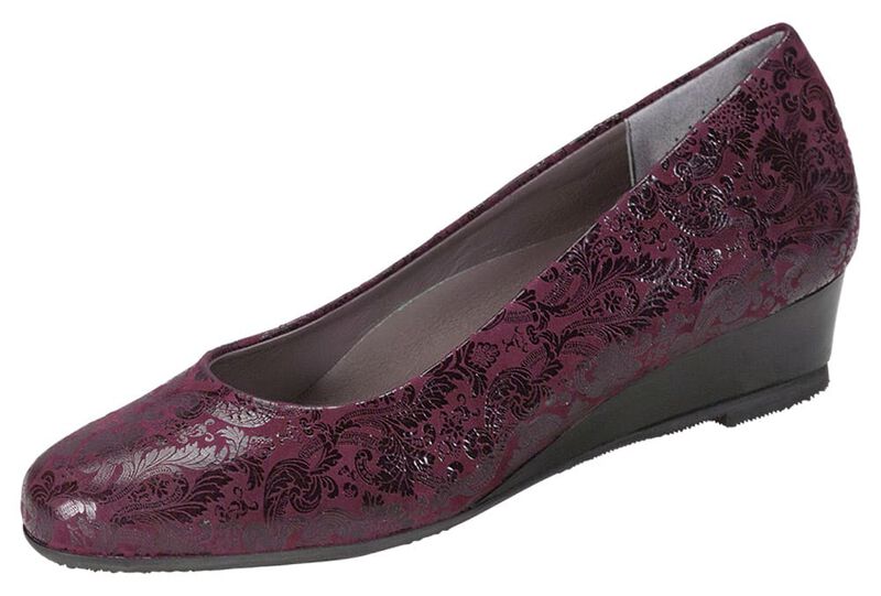 Sofia Wedge Pump - Wine, , large