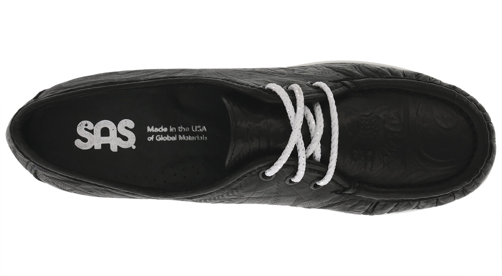 Siesta Lace Up Loafer | Black Larse | SAS Shoes