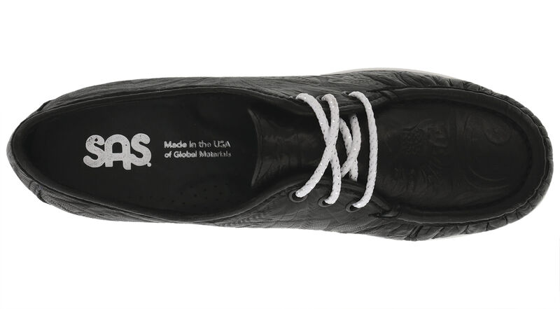 Siesta Lace Up Loafer - Black Larse, , large