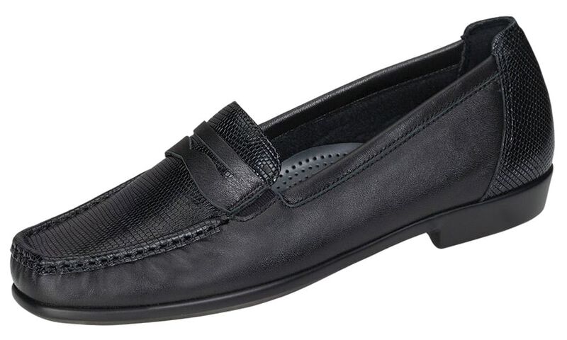 Penny J Slip On Loafer, Black, large