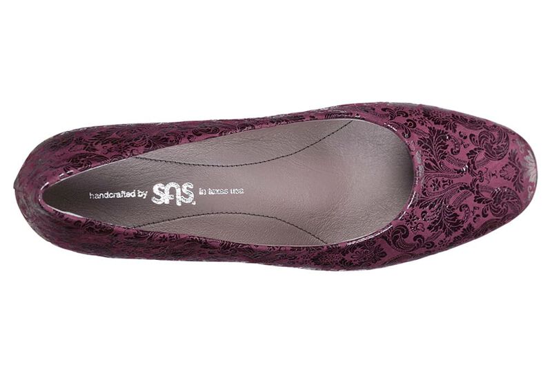 Sofia Wedge Pump - Wine, , large