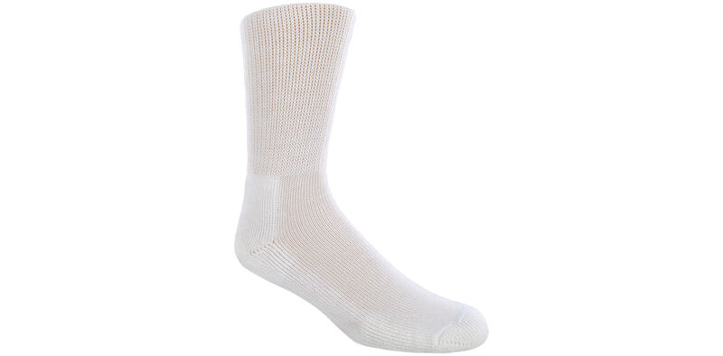 Thorlo Health Padds Large White Socks Model View