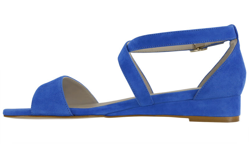 Simone Suede Blue Right Side View