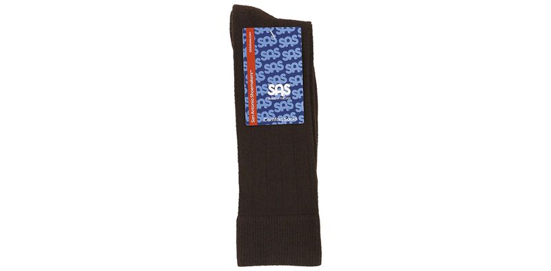 Mayo Viscose Men&#39;s Medium Brown Socks Front View