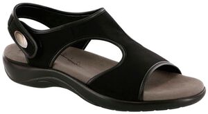Harmony Heel Strap Sandal - Black
