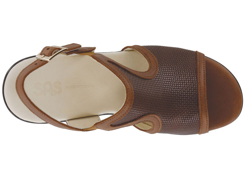 Rosa Woven Brown Left Top View
