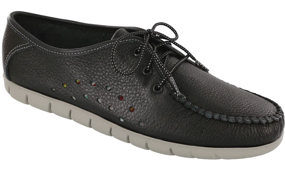 Breezy Lace Up Moc SAS Shoes Black