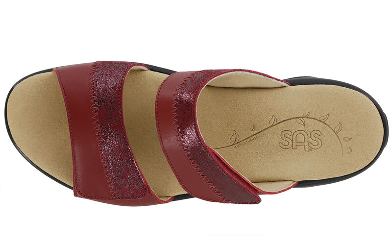 Nudu Slide Ruby-Cabernet Left Top View