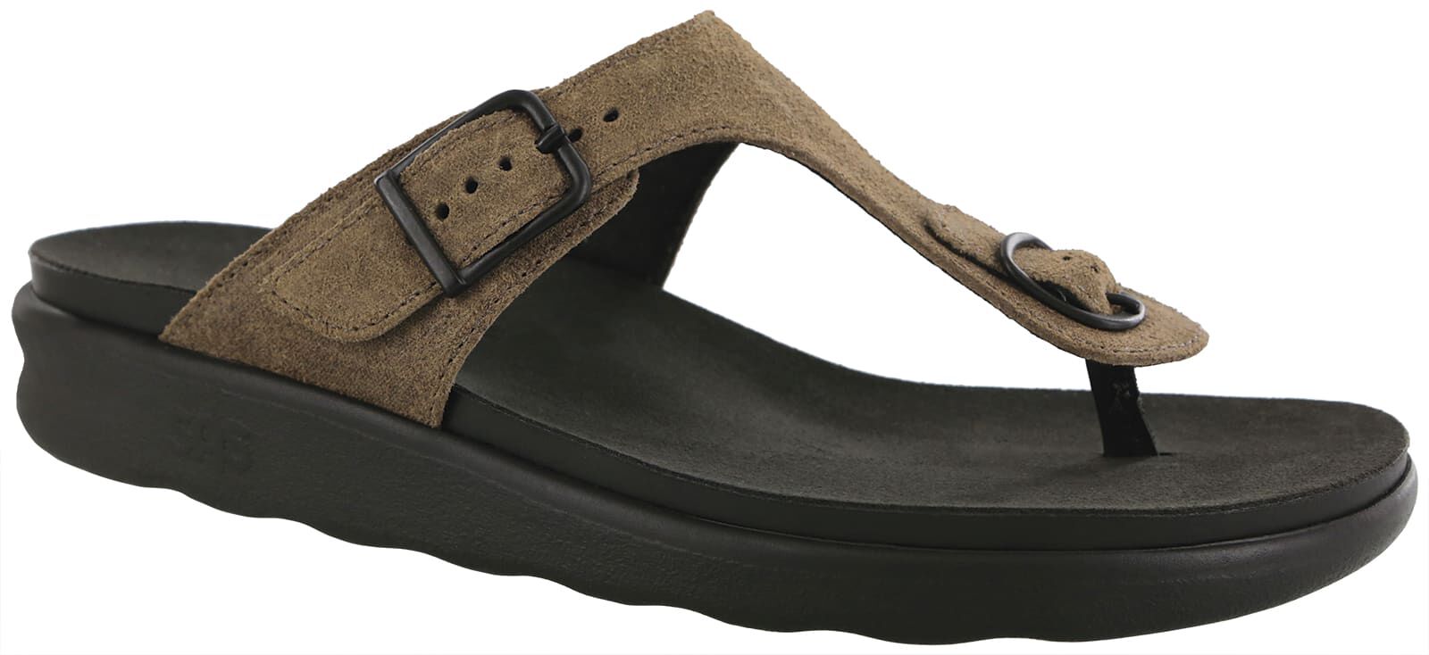 T strap slide sandals on sale
