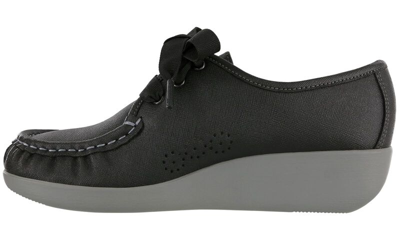 Bounce Lace Up Moc, Raven, large