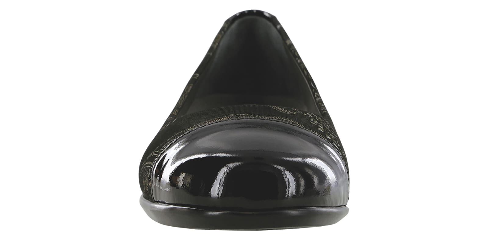 Ladies patent sale flat shoes