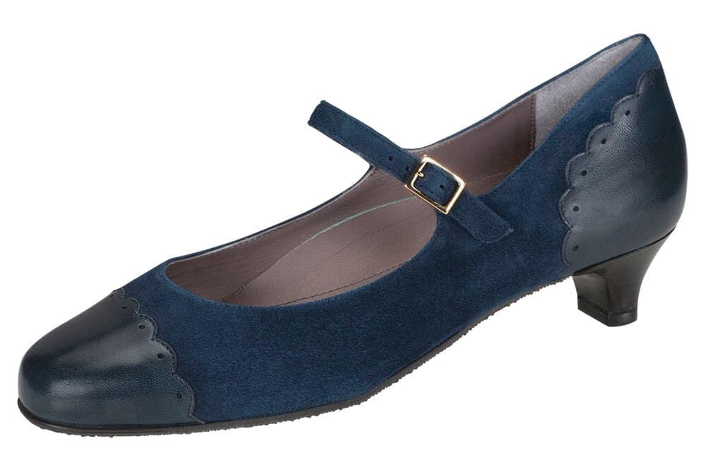 Blue mary jane sale heels