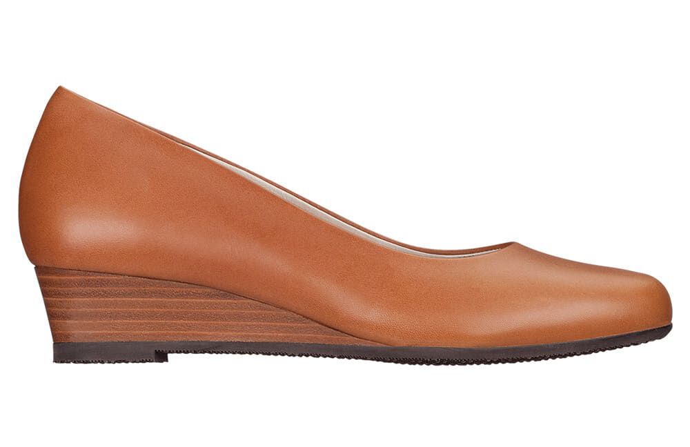 Brown wedge pumps outlet
