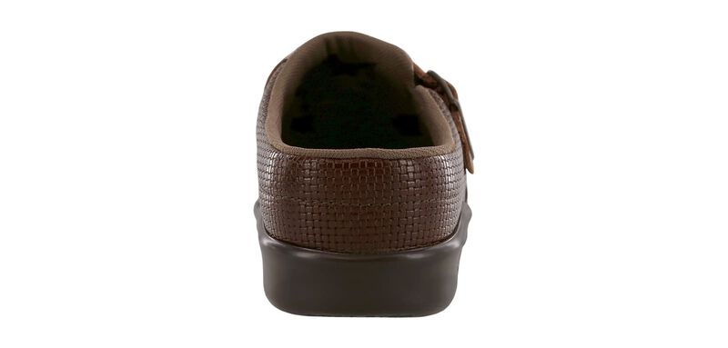 Clog Woven Brown Right Rear View