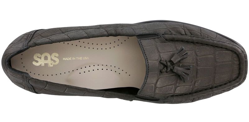 Hope Slip On Loafer - Black Croc, Black Croc, large