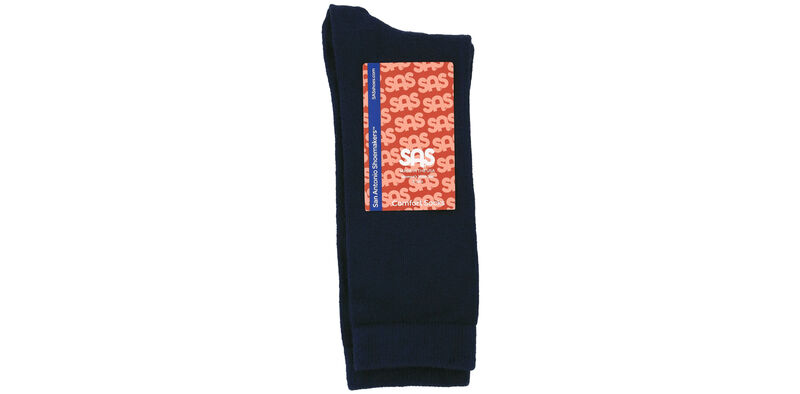 Mayo Viscose Women&#39;s Medium Navy Socks Front View