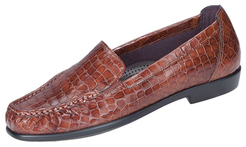 Joy Slip On Loafer - Cognac Croc, , large