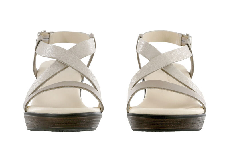 Delight Cross Strap Wedge Sandal - Linen Web, , large