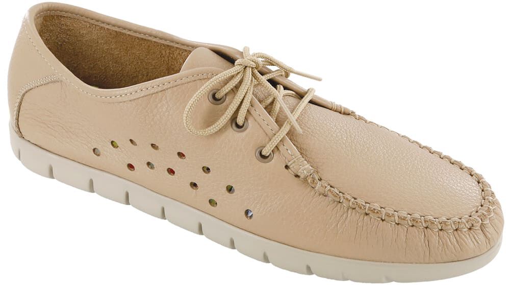 Breezy Lace Up Moc SAS Shoes Latte