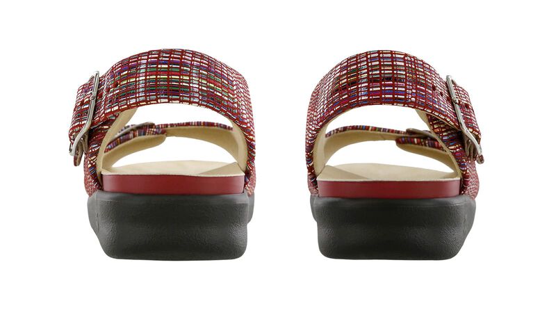 Relaxed Heel Strap Sandal - Rainbow Red, Rainbow Red, large