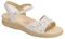 Duo Quarter Strap Sandal, White, swatch