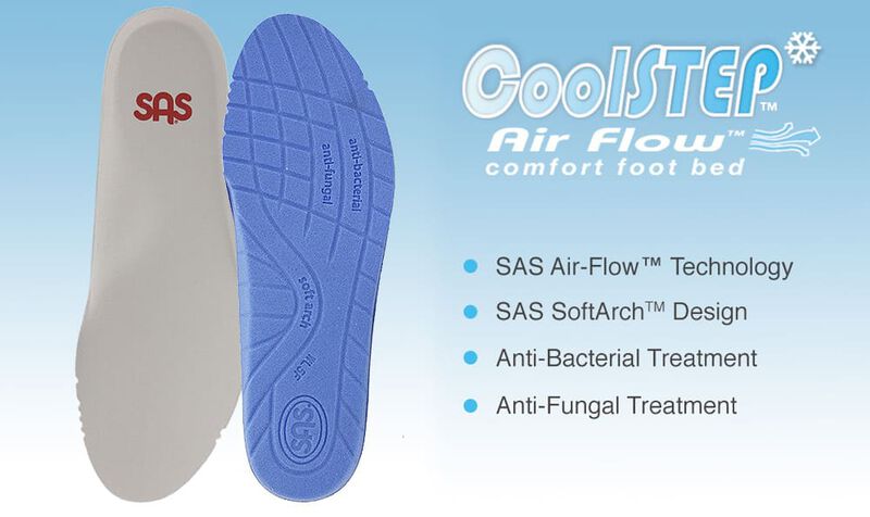  Insole  for Men s Shoes  Cool Step Footbed  SAS Shoes 