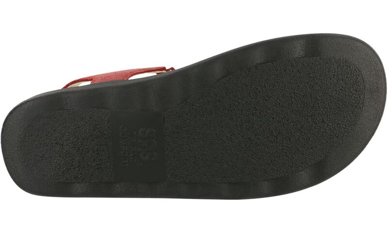 Marina T-Strap Sandal, Red, large
