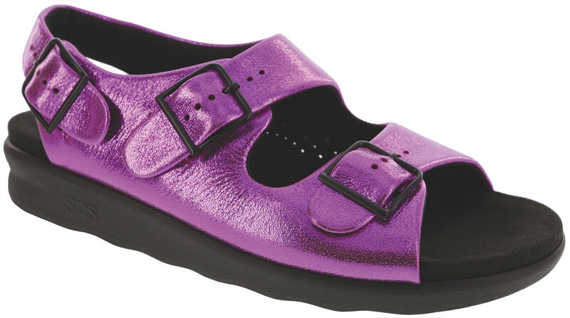 Relaxed LTD Heel Strap Sandal Pink Sparkle .75 Right View