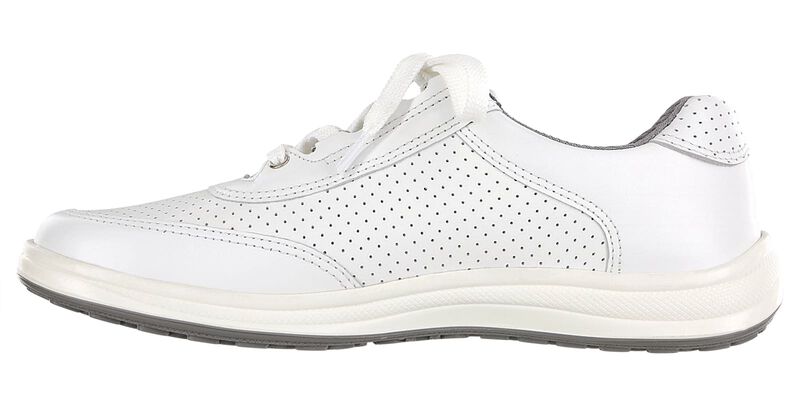 Sporty Lux White Perf Right Side View