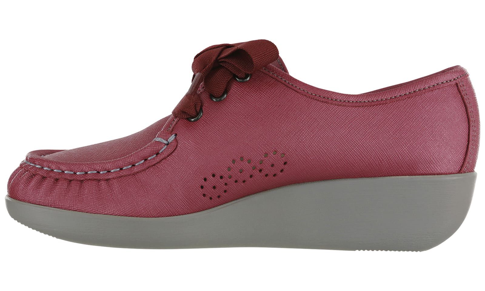 Bounce Lace Up Moc Cranberry | Last Chance | SAS Shoes