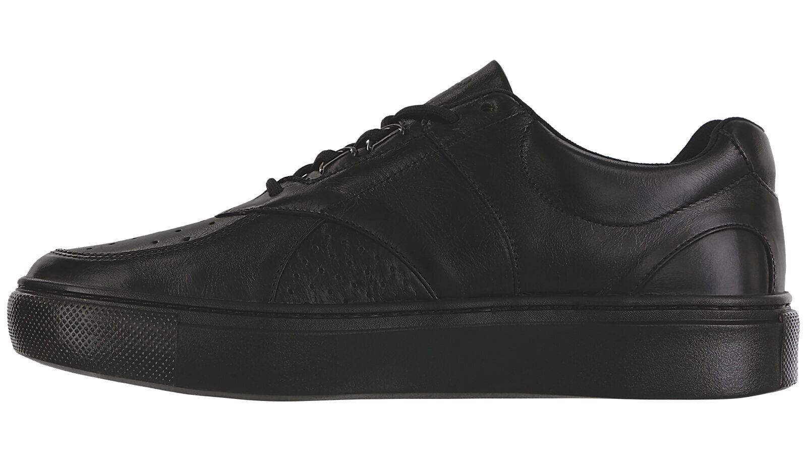 High Street Y LTD Men s Lace Up Sneaker Shiny Black SAS Shoes