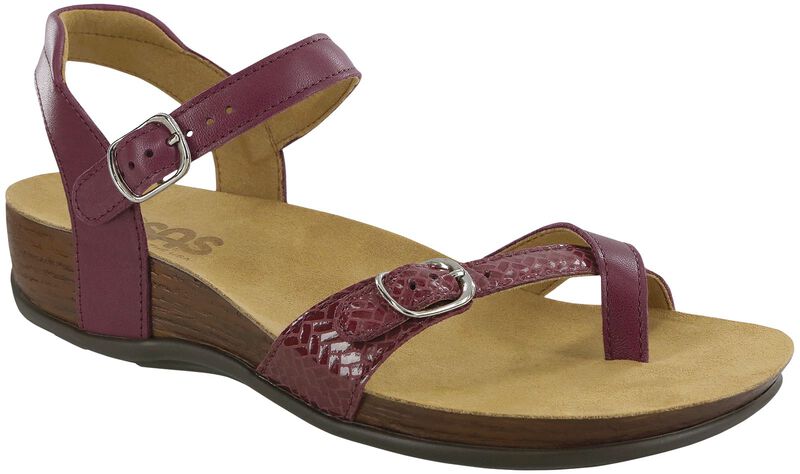 Pampa Toe Loop Sandal - Plum Weave, , large