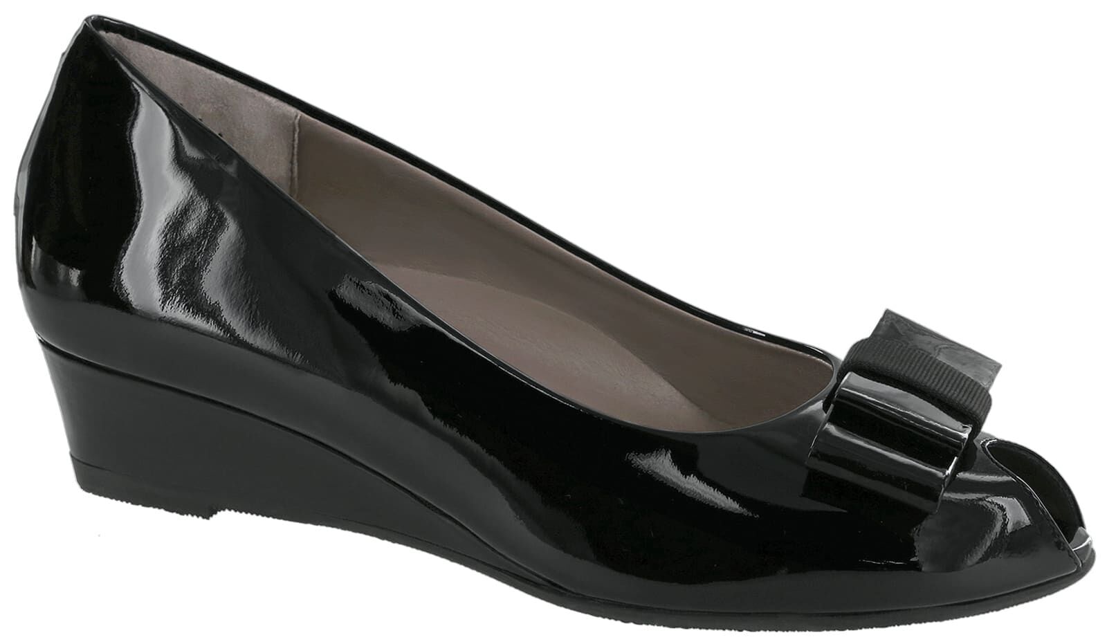 Josephine leather peep toe wedges hot sale