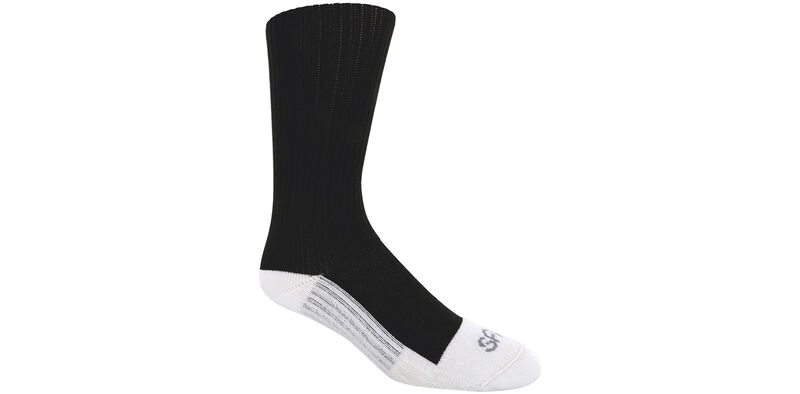 Diabetic Crew Medium Black Socks Model View