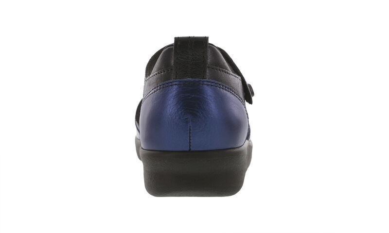 Eden Mary Jane Shoe, Metallic Navy/Black, large