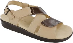 Huggy Cross Strap Sandal - Earth/Taupe