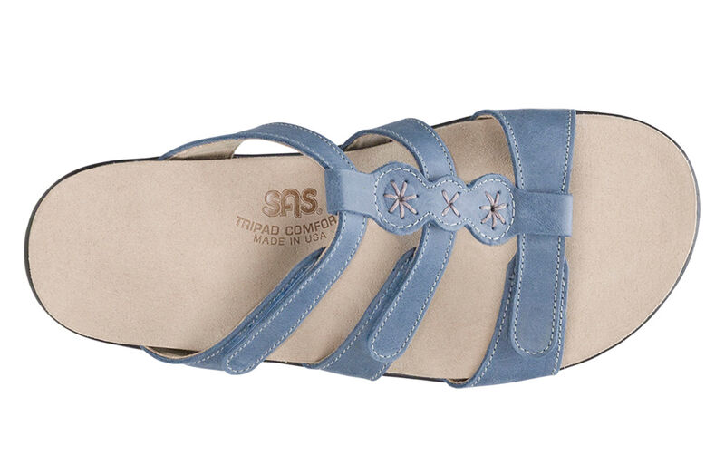 Naples  Slide Sandal, Denim, large