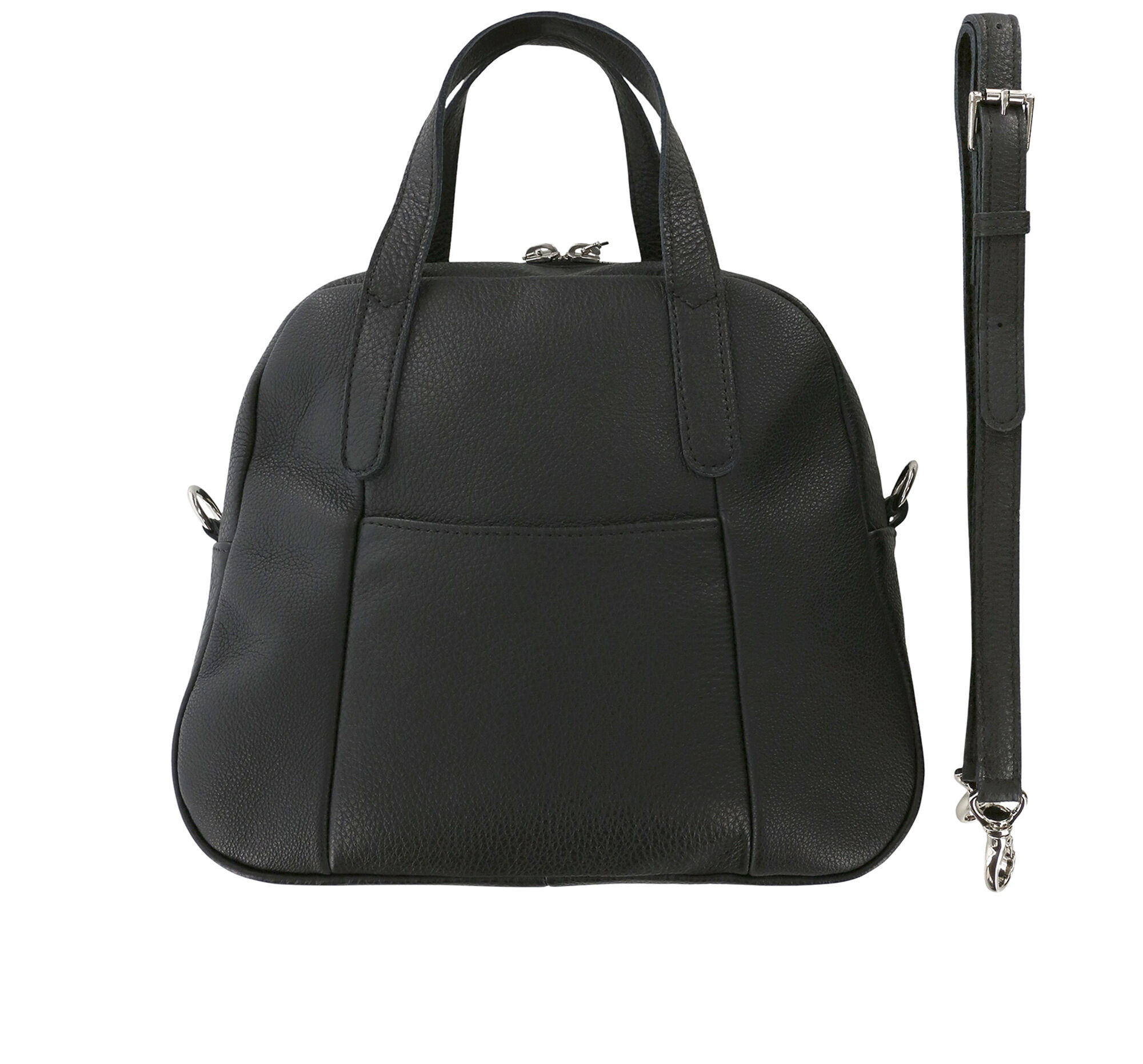 Black Leather Handbag Kenzie Handbags