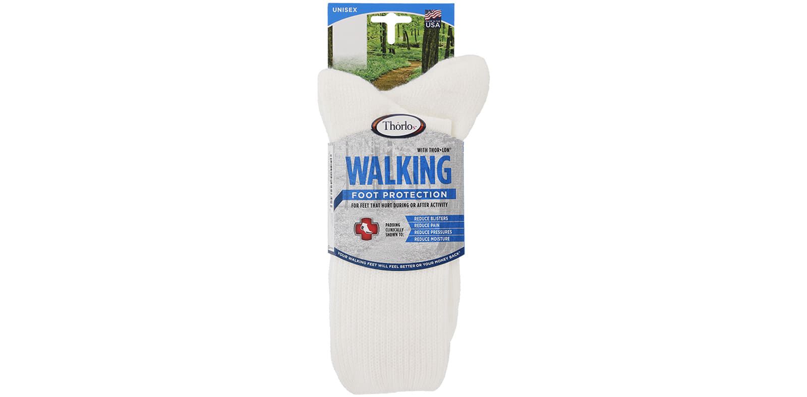 Thorlo Crew Socks - White - Large